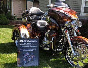 Car Show Board for a Harley Davidson