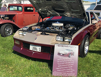 Car Show Board for a Chevy Camaro