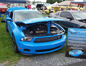 Car Show Board for a Ford Mustang